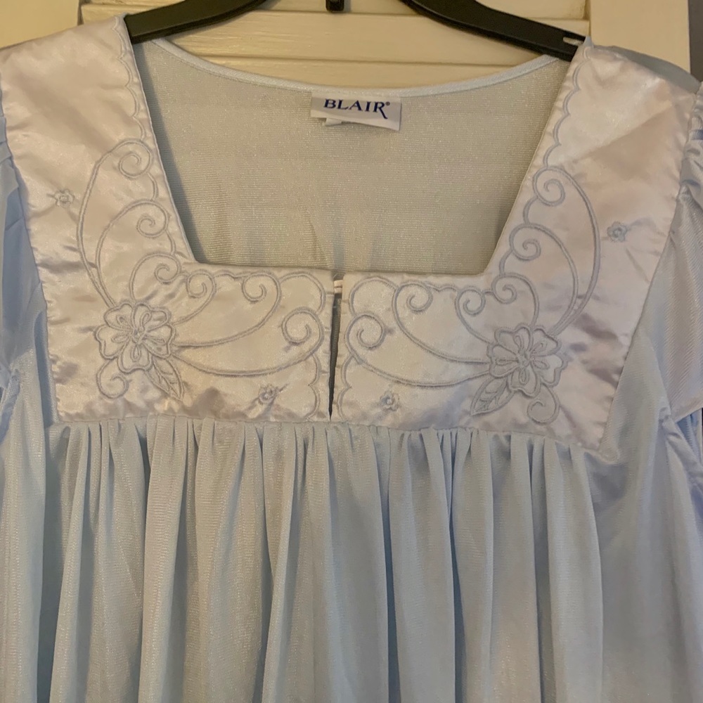 Vintage Blair Ballerina Length Blue Nightgown L